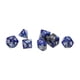 thumbnail image 3 of Dados poliédricos numéricos Bling Bling juego de 4 Dados poliédricos blancos grandes, 3 of 12