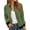 Z1-Army Green649, variant on Women's Boxy Bomber Jackets Full Zip Color Blocking Outerwear Lightweight Regular Fit Tops