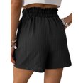 thumbnail image 4 of SLADYGLO Women Elastic High Waist Side Pockets Crinkled Shorts, 4 of 7