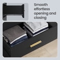 thumbnail image 2 of LEDREM 6-Drawer Bedroom Dresser, Wood Storage Cabinet with Easy Pull Out Handles, Anti-Tip Storage Cabinet, Rectangle TV Console for Closet, Hallway, Living Room & Dressing Room, Black, 2 of 7