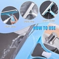 thumbnail image 4 of 3 in 1 Window Cleaning Scraper with Spray, Scrubber and Shower Squeegee for Glass Doors, Mirrors, Car and Home, All-Purpose Window Cleaner Tool (Blue), 4 of 10