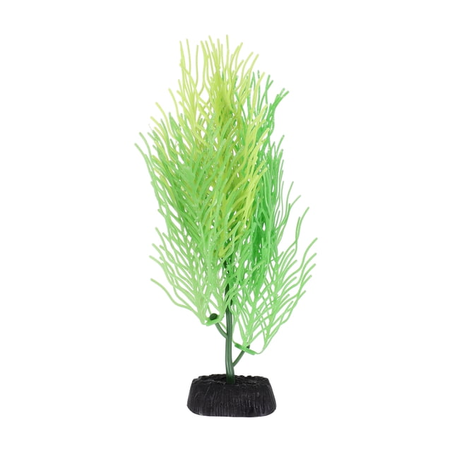 HEATSHAKING Aquarium Owners Fish Tank Artificial Plant Green Plastic 1Set