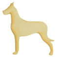 thumbnail image 1 of Package of 1, Large 18" X 18" X 1/4" Standing Great Dane # 2 Wood Cutout For Art & Craft Project, Made in USA, 1 of 1