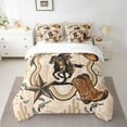 thumbnail image 3 of Feelyou Tribal Western Cowboy Twin Bedding Sets 7-Piece, Brown Cowgirl Boot Bedding Comforter Set, Texas Stars Cactus Sheet Sets, Super Cozy Room Decor, 3 of 8