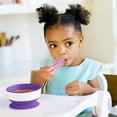 thumbnail image 4 of Baby Silicone Trainer Spoons with Choke Guard, 4pk, Pink/Purple, 4 of 5