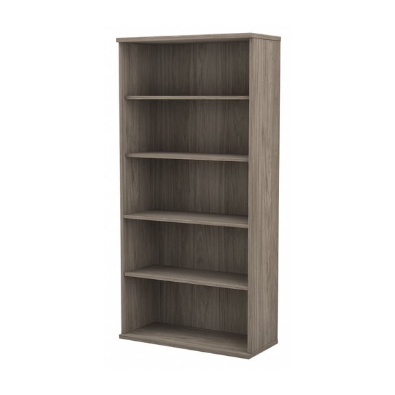 Studio C Tall 5 Shelf Bookcase in Modern Hickory - Engineered Wood