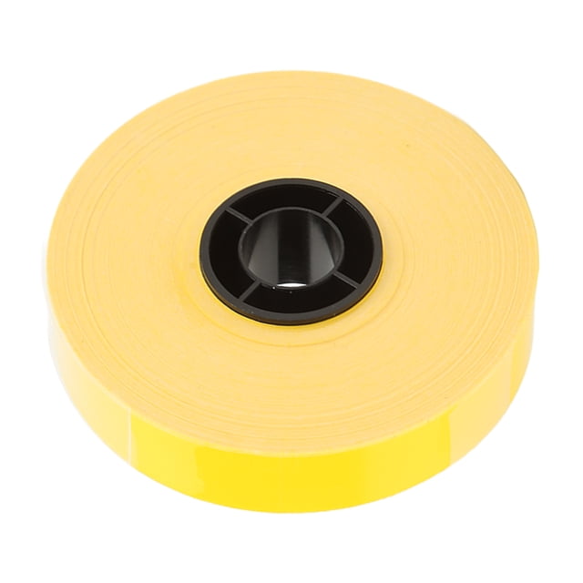 Label Maker Tape, 12mm Label Tape PET Material Compact Portable For Switch Yellow,White