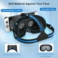 thumbnail image 3 of Gafas de realidad virtual para Nintendo Switch y Switch OLED: gafas 3D VR (realidad virtual) ajustables, ampliador de pantalla para juegos, 3 of 11