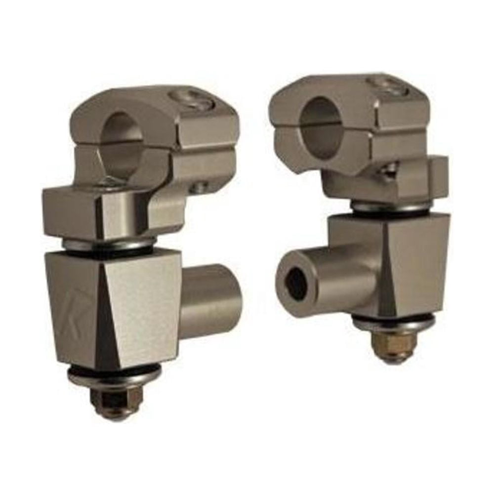 Rox Speed FX Lenker-Riser – 2 Zoll (5,1 Cm) Erhöhung, 1-1/8" Vorbau, Schwenkbar, Schwarz Eloxiert