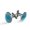 Color 1, variant on Men's Classic Stainless Steel, Colorful Hot Air Balloons Cufflinks Business Wedding Shirts, Black