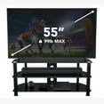 thumbnail image 2 of AVF Steel Glass TV Stand with Cable Management for up to 55" TVs in Black, 2 of 7
