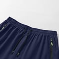 thumbnail image 5 of Mens Athletic Shorts Quick Dry Summer Gym Sport Running Shorts with Zipper Pockets Comfy Elastic Waist Cycling Short Pants, 5XL, 5 of 8