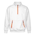 thumbnail image 7 of Cethrio Boys Half Zip Sweatshirts, Long Sleeve Pullover Fleece Lined Casual Fall Tops with Pockets White Size 7-8 T, 7 of 7