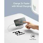 Anker 633 Magnetic Battery, 10,000mAh Foldable Wireless Portable Charger, 20W USB-C Power Delivery Power Bank with Stand, Magsafe-Compatible for iPhone 16/15/14/13/12 Series