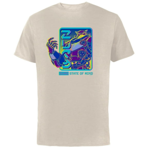 Disney PIXAR Lightyear Zurg State of Mind - Short Sleeve Cotton T-Shirt for Adults - Customized-Natural