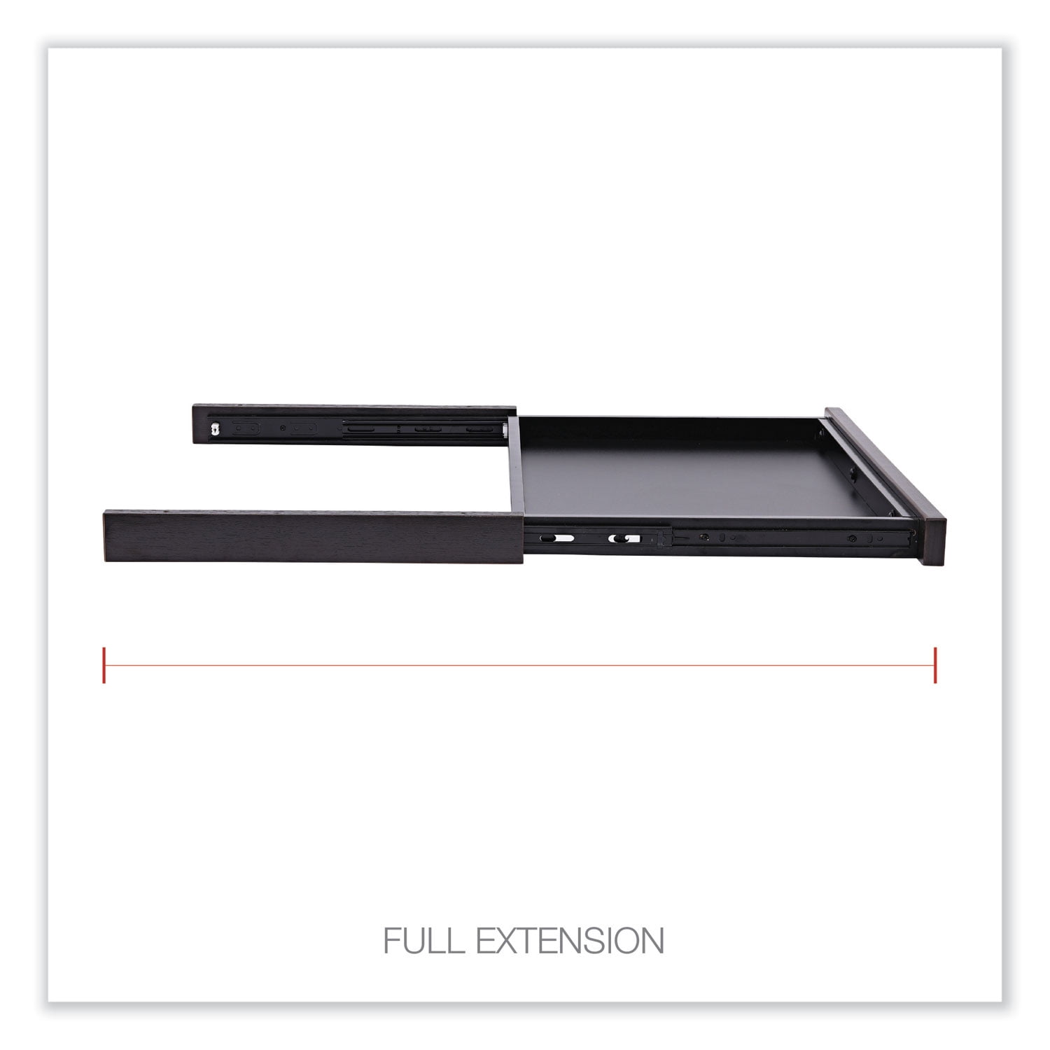 Alera Valencia Series Center Drawer, 24 1/2w x 15d x 2h, Espresso -ALEVA312414ES