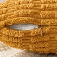 thumbnail image 5 of SUSIELADY Pack of 2 Corduroy Decorative Throw Pillow Covers 18x18 Inch Soft Boho Striped Pillow Covers Modern Farmhouse Home Decor for Sofa Living Room Couch Bed, Yellow, 5 of 5