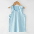 thumbnail image 2 of Jalioing Tank Tops for Kids 1-10 Years Boys Girls Solid Color Basic Undershirt Crew Neck Sleeveless Cotton T Shirt, 2 of 6