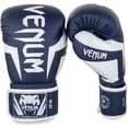 thumbnail image 1 of Guantes de Boxeo Venum Elite Blanco Azul Marino 12 oz, 1 of 5