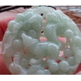 thumbnail image 4 of Certified Green Burma Natural A Jade jadeite Pendant Squirrel Grape Leaf Necklace 585379 TN, 4 of 10