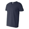 thumbnail image 2 of Softstyle V-Neck T-Shirt, M, Navy, 2 of 3