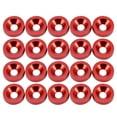 thumbnail image 3 of Unique Bargains 20 Pcs Car Motorcycle Dark Red M6x20mm Bumper Washer Bolt Aluminum Alloy Engine Bay Fastener Screw, 3 of 6