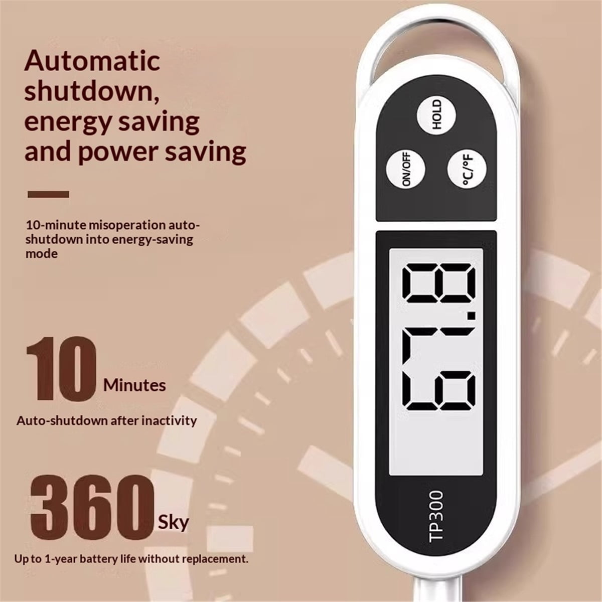 3 pc Candy Thermometer Digital Instant Read for Meat Kitchen Cooking Food Oil Deep Fry BBQ Grill Smoker