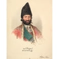thumbnail image 2 of Moritz Michael Daffinger 20x24 Black Ornate Framed Double Matted Museum Art Print Titled: Hussein Khan (1839), 2 of 5
