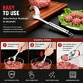 thumbnail image 6 of 2027 New 304 Stainless Steel Meatball Maker, Meatball Maker Spoon,Meatball Spoons,Stainless Steel Meatball Maker Spoon with Hole Convenient Storage Design Long Handle Spoon for Kitchen(A), 6 of 8
