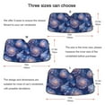 thumbnail image 5 of Starry Sky Shells Car Windshield Sun Shade Foldable Car Front Window Visor Heat and UV Protection 53x23.5, 5 of 8