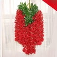thumbnail image 1 of 10 unidades, flor de glicina simulada, cadena de flores de frijol violeta, flor de seda de plástico colgante, planta decorativa, flor de techo, 1 of 2