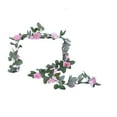 thumbnail image 2 of LEFTHIGH Home 16 Head Simulated Rose Vine Garland 200cm Pink White Red Purple Hot Pink Rose Gold Plastic Wall Hanging Wedding Party Decor Valentine Gifts, 2 of 6