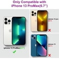 thumbnail image 3 of Owlwon Compatible with iPhone 13 Pro Max 3D Case, Soft Silicone, Cool Case Designed for Women and Girls, Black, 3 of 9