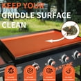 thumbnail image 4 of 28" Griddle Mat Silicone for Blackstone, Magnetic Protective Cover Mats Blackstone Griddle Top Covers for Blackstone Protector Outdoor-Orange, 4 of 7