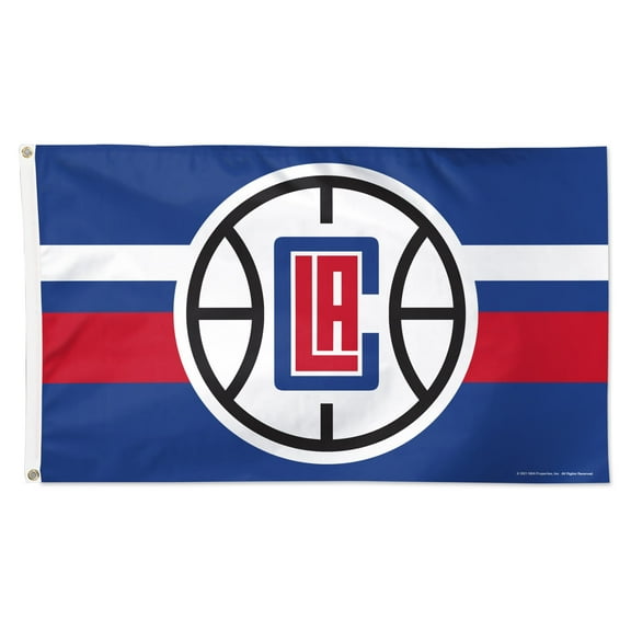 WinCraft LA Clippers 3' x 5' Horizontal Stripe Deluxe Single-Sided Flag