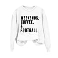 thumbnail image 2 of Maplenight Game Day Sweatshirt Football Shirts for Women Weekends Coffee and Football Sweatshirt Women Football Mom Crewneck Pullover, 2 of 3