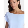 thumbnail image 4 of No Boundaries Asymmetrical Top with Banded Bottom, Women's XXS-XXL, 4 of 5
