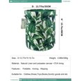 thumbnail image 2 of Storage Baskets,Collapsible Convenient Nursery Hamper/Laundry Bin/Toy Collection Organizer for Kid's Room(Green leaves), 2 of 5