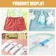 thumbnail image 3 of 10 perchas de terciopelo con pinzas flocadas para trajes, faldas y pantalones, para organizar el armario del hogar, color blanco., 3 of 6