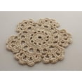 thumbnail image 2 of Fennco Styles Handmade Medallion Crochet Lace Cotton Traycloths/Doilies. 14 Inch Round. Beige Color. Set of 4., 2 of 11