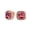 Rose, variant on Bling Jewelry Womens Fashion Square Cushion Cut CZ Stud Earrings Simulated Ruby Rose Gold Options