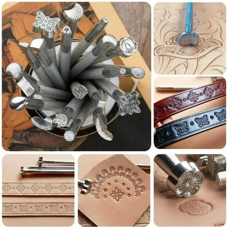 Leather Craft Carving Tool Set, Leather Stamping Tools Set