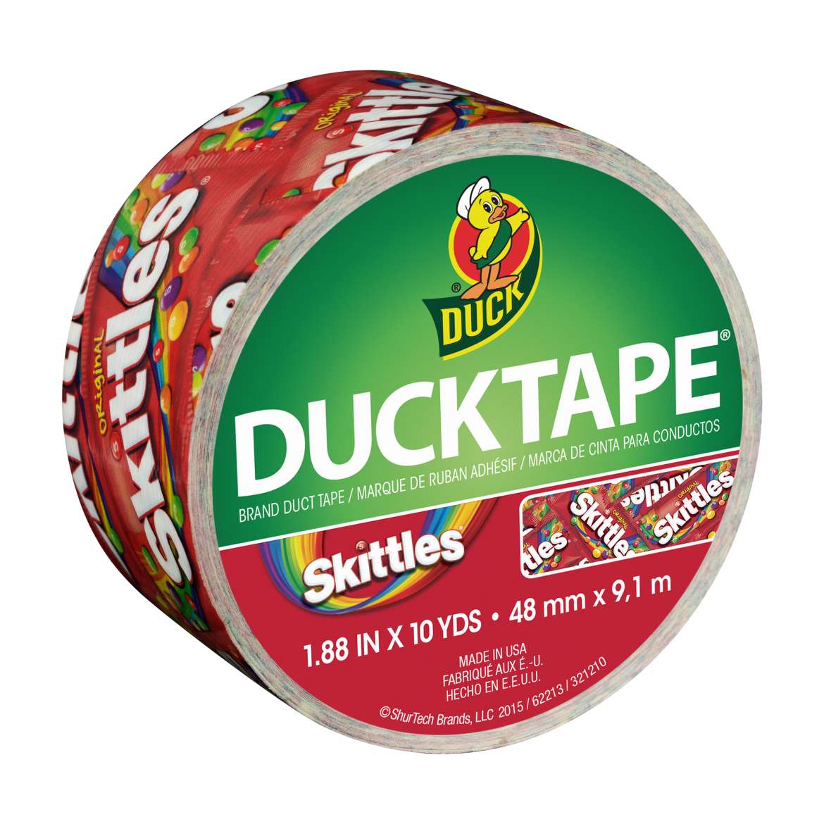 Skittles Duck Tape Brand Duct Tape, 1.88 in. x 10 yd.