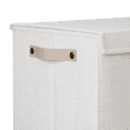 thumbnail image 4 of Bouclair Off White Taha Fabric Laundry Hamper, 4 of 5