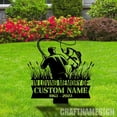 thumbnail image 2 of Craftnamesign Custom Fishing Fisherman Memorial Stake, Memorial Plaque with Stake, Grave Marker, 2 of 4