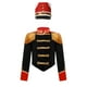 thumbnail image 3 of Uniforme del equipo de tambor mayor para niños y niñas, conjunto de disfraz de Cascanueces, chaqueta con borlas y sombrero para banda de música, atuendos para actuación de bateristas, 3 of 5