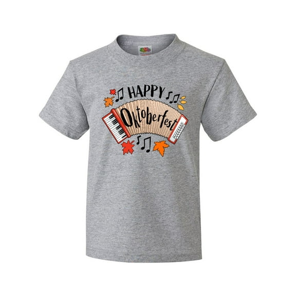 Inktastic Happy Oktoberfest- Accordian Youth T-Shirt