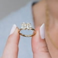 thumbnail image 3 of SOLITAIRE JEWELS 2CT Pear Two Stone Toi Et Moi Moissanite Engagement Ring In 14K Yellow Gold, 3 of 7