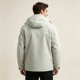 thumbnail image 4 of Mens 3 in 1 Outdoor Jacket Waterproof Windproof Detachable Inner Fleece Hooded Hiking Mountain Shell Coat, 4 of 6