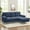 Dark blue, variant on MERITLIFE 3-Piece Modular Sectional, Textured Dark blue Fabric,Modern Linen Fabric L-Shaped Couch 3-Seat Sofa Sectional,Dark Blue